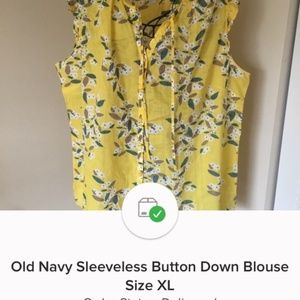 Old Navy Sleeveless Top, Size XL